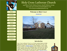Tablet Screenshot of holycrossdakotadunes.org